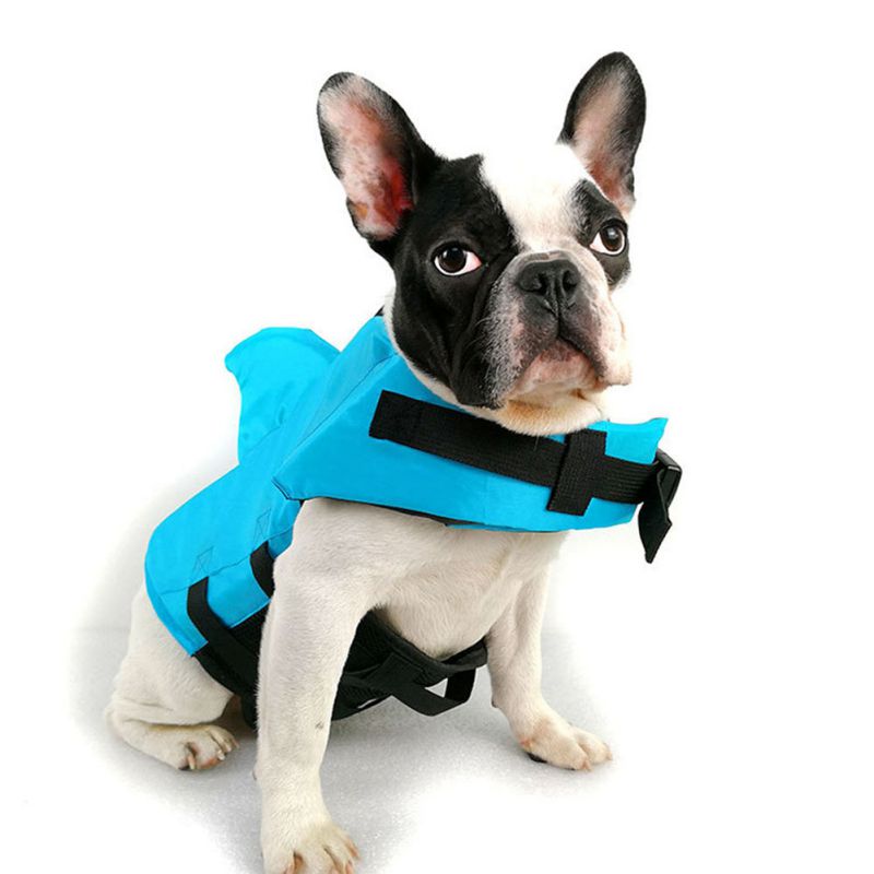 PET DOG LIFE Jacket Swimsuit Shark Swimming Safety Buoyancy Life Vest